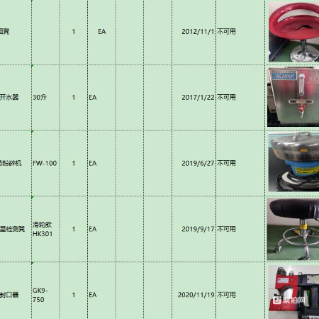 列管类资产一批