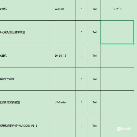 生产设备一批